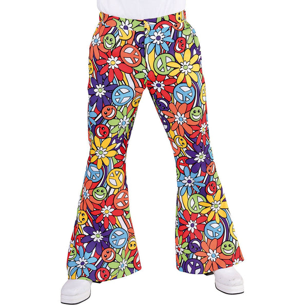 Hippie broek smiley heren