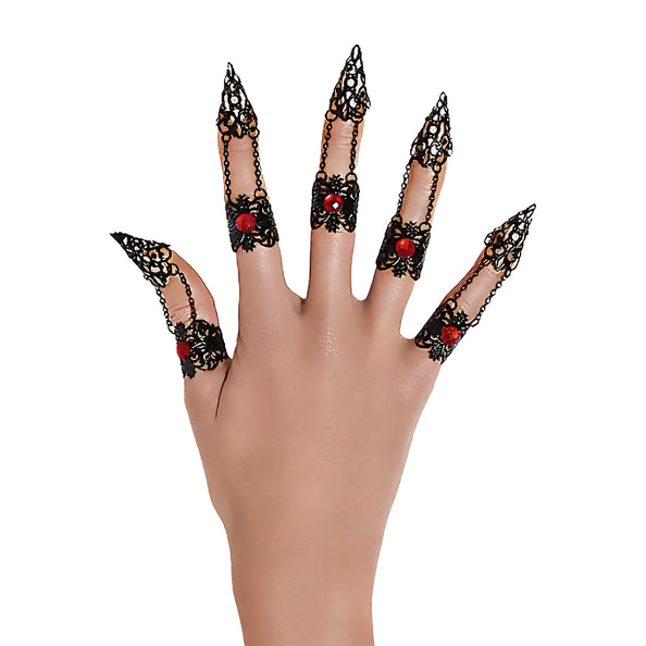 e-carnavalskleding-SYK 5 Gothic vingernagels ringen