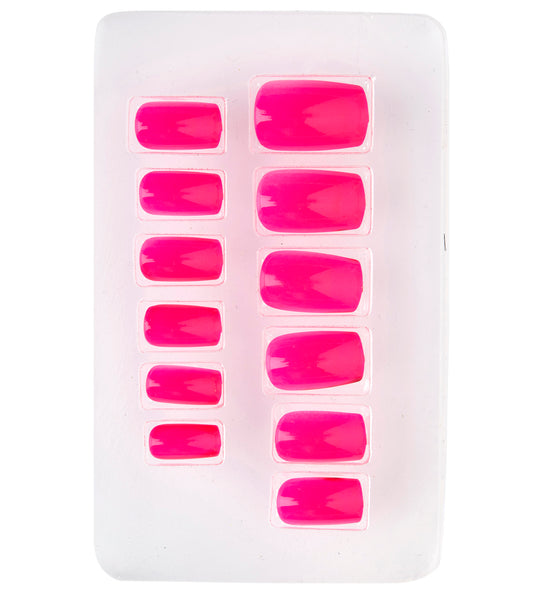 e-carnavalskleding-SYK Airbrush nagels neon roze