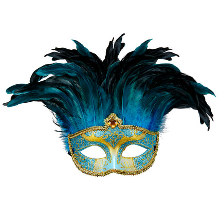 e-carnavalskleding-SYK Blauwe oogmaskers