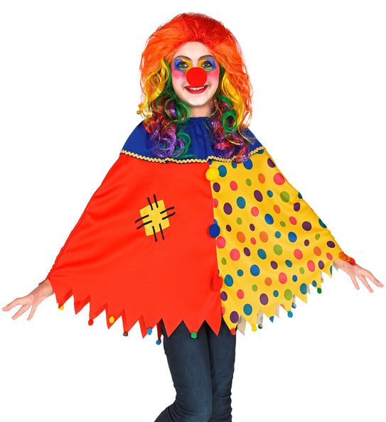 e-carnavalskleding-SYK Clown poncho kinderen