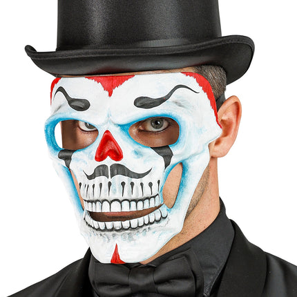 e-carnavalskleding-SYK Clown schedel masker