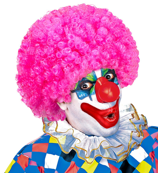 e-carnavalskleding-SYK Clownspruik krulletjes roze