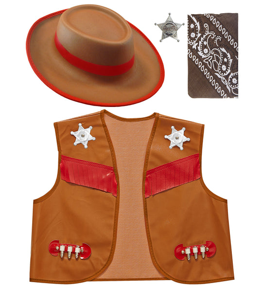 e-carnavalskleding-SYK Cowboy verkleedset kind bruin