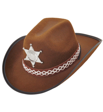 e-carnavalskleding-SYK Cowboyhoed bruin sheriff kind