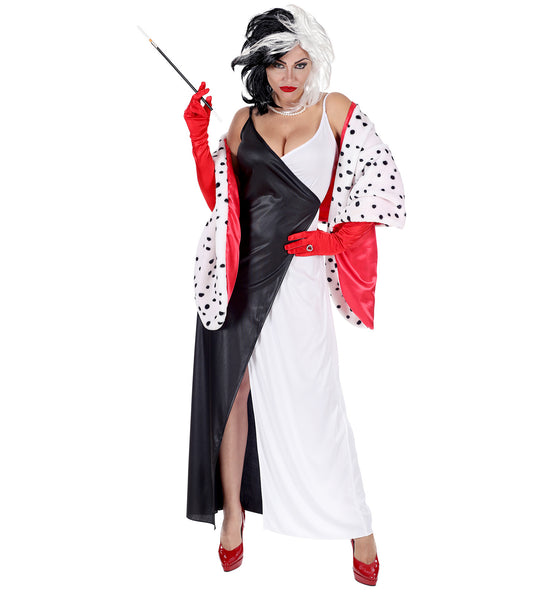 e-carnavalskleding-SYK Cruella kostuum voor dames