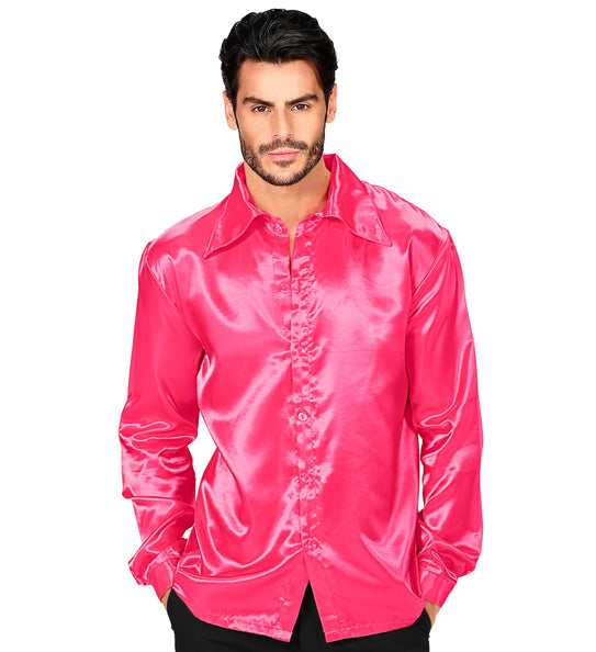 e-carnavalskleding-SYK Disco blouse roze Bert heren