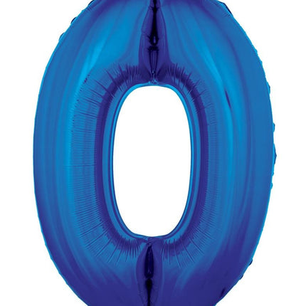 e-carnavalskleding-SYK Folieballon 102 cm blauw