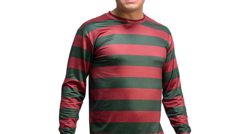 e-carnavalskleding-SYK Freddy krueger shirt rood groen