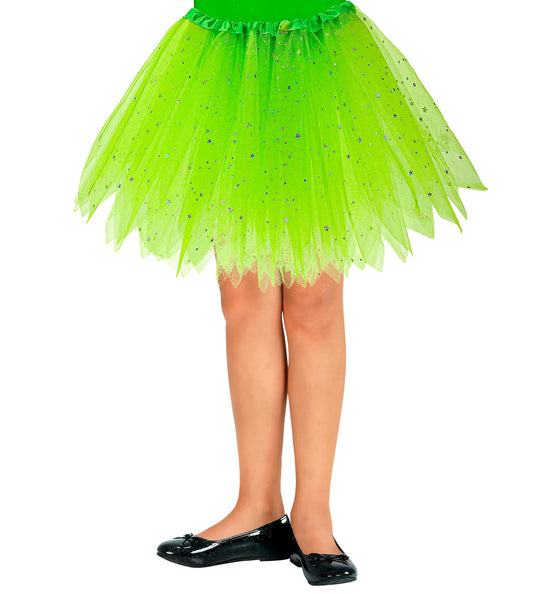 e-carnavalskleding-SYK Glitter tutu rok groen kinderen