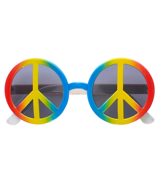 e-carnavalskleding-SYK Hippie bril peace regenboog