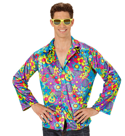 e-carnavalskleding-SYK Hippie shirt flower power