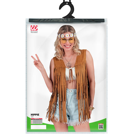 e-carnavalskleding-SYK Hippie vest met franjes Donna