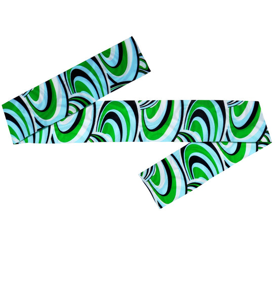 e-carnavalskleding-SYK Hoofdband hippie blauw groen