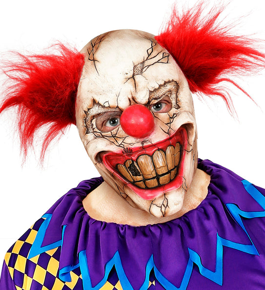 e-carnavalskleding-SYK Horror clown masker halfgezicht