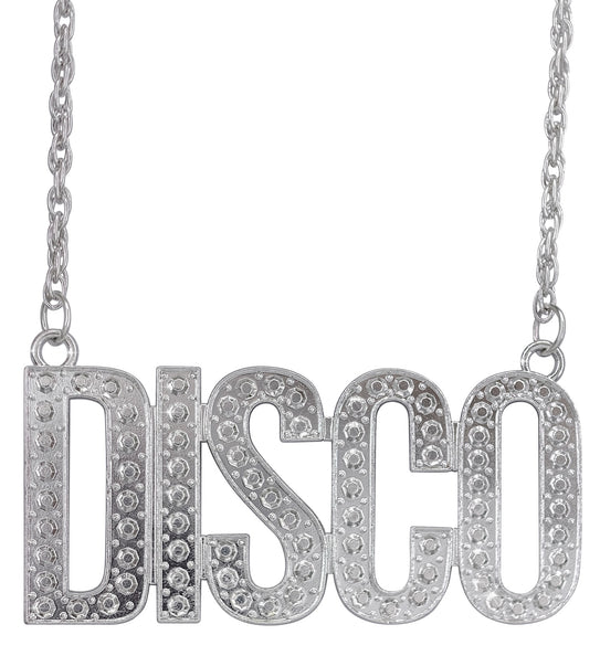 e-carnavalskleding-SYK Ketting disco zilver