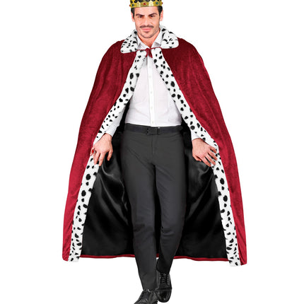 e-carnavalskleding-SYK Koningsmantel bordeaux rood 140cm