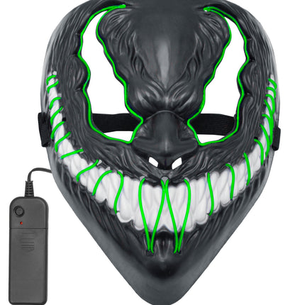 e-carnavalskleding-SYK Monster masker led groen