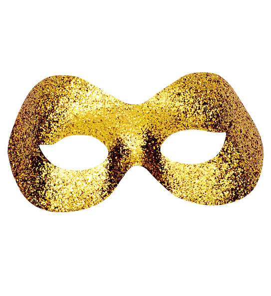 e-carnavalskleding-SYK Oogmasker goud met glitters