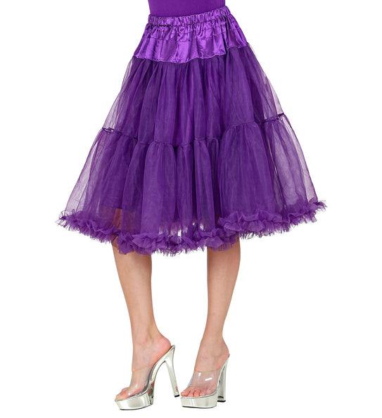 e-carnavalskleding-SYK Petticoat paars tule 65cm