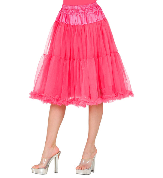 e-carnavalskleding-SYK Petticoat roze tule 65cm