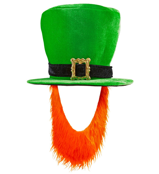 e-carnavalskleding-SYK St. Patricks day hoge groene hoed met baard