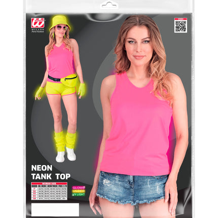 e-carnavalskleding-SYK Tanktop neon roze