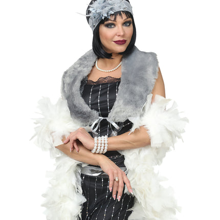 e-carnavalskleding-SYK Verkleedset Roaring  20's grijs