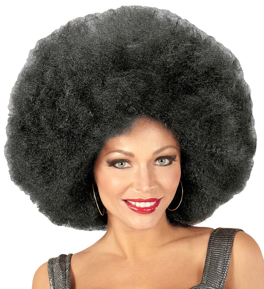 e-carnavalskleding-SYK Zwarte oversized Afro pruik