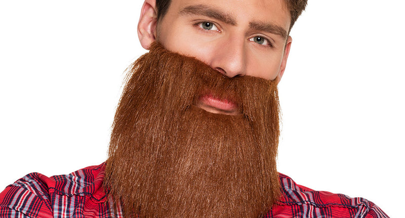 E-Carnavalskleding.nl Baard Hipster kabouter bruin