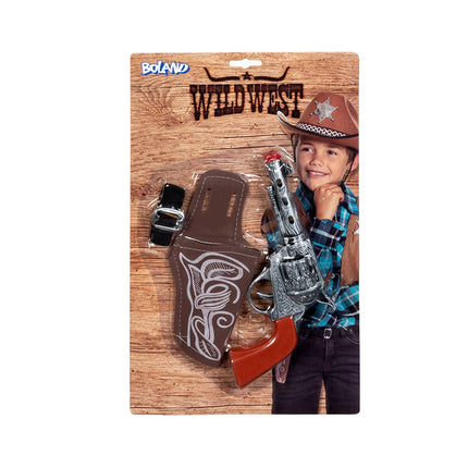 E-Carnavalskleding.nl Cowboy pistool met holster kind