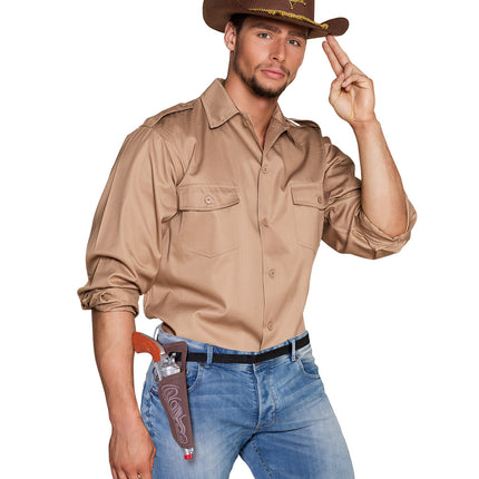 E-Carnavalskleding.nl Cowboy pistool met holster Revo