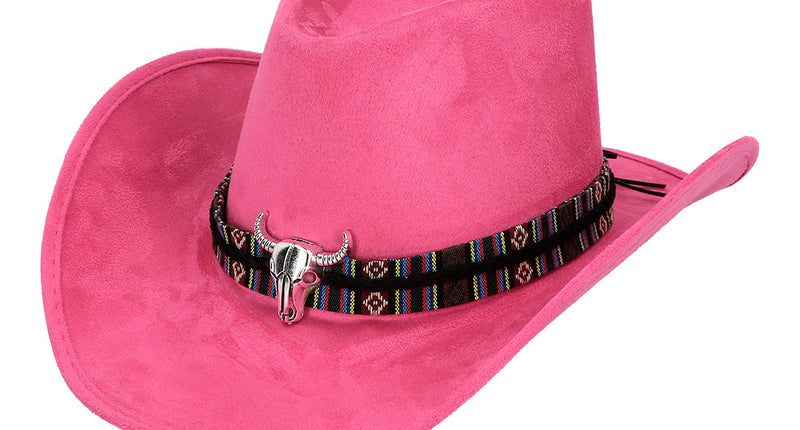 E-Carnavalskleding.nl Cowboyhoed Django roze