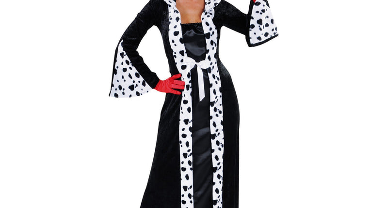 E-Carnavalskleding.nl Cruella jurk dames luxe