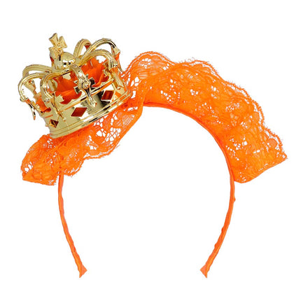 E-Carnavalskleding.nl Diadeem Koningin oranje