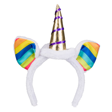 E-Carnavalskleding.nl Diadeem regenboog unicorn