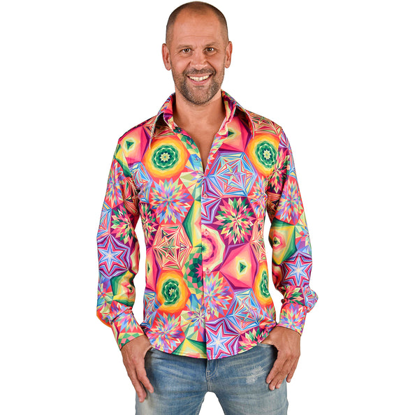 E-Carnavalskleding.nl Hippie overhemd blouse Funky