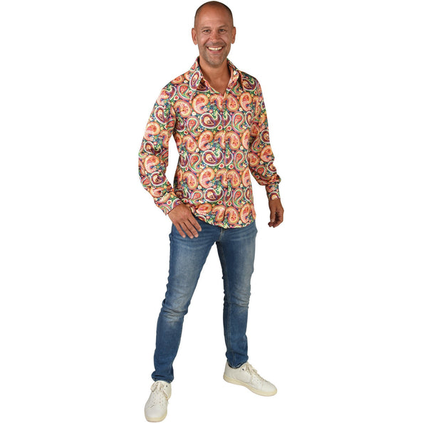 E-Carnavalskleding.nl Hippie overhemd blouse Paisley