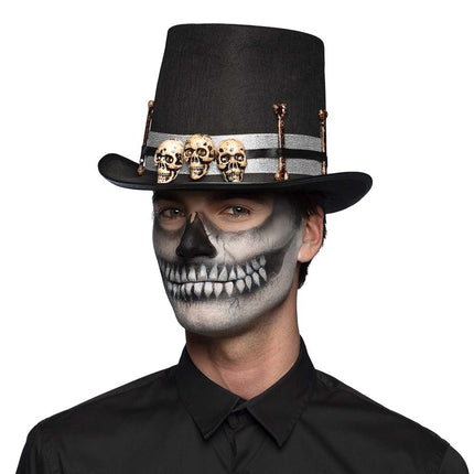 E-Carnavalskleding.nl Hoed Halloween Skull master