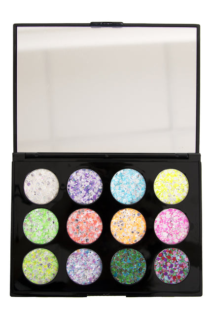 E-Carnavalskleding.nl PXP Palette Le Printemps glitter creme 12 kleuren