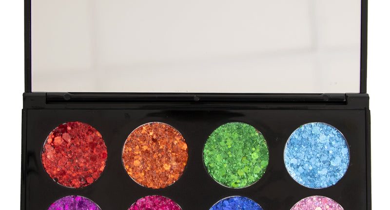 E-Carnavalskleding.nl PXP Palette L'été glitter creme 12 kleuren