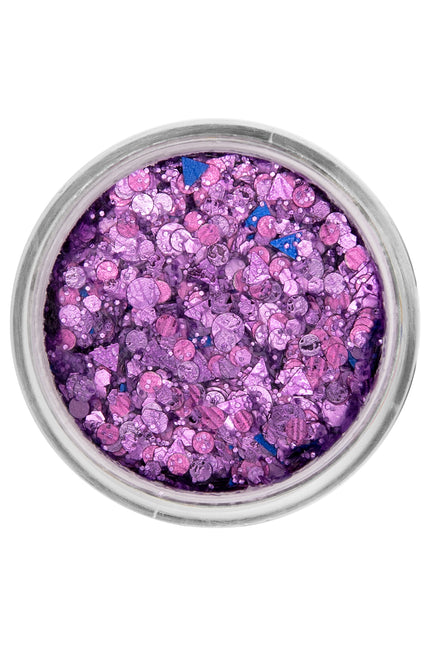 E-Carnavalskleding.nl PXP Pressed chunky glitter creme lavendel paars 10 ml