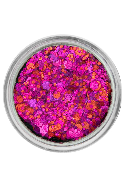 E-Carnavalskleding.nl PXP Pressed chunky glitter creme pink lady 10 ml