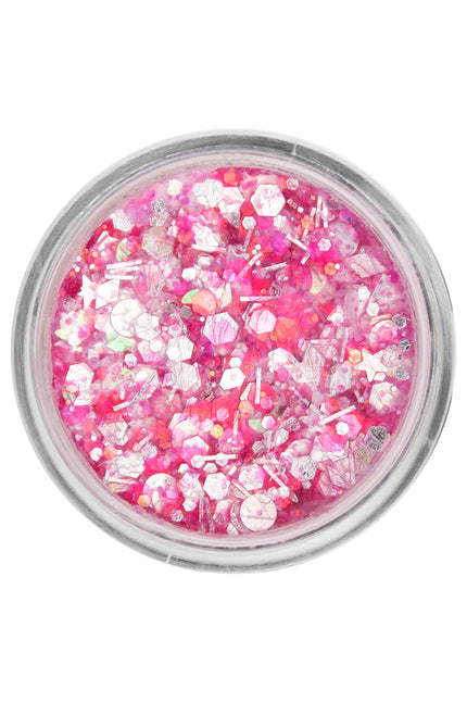 E-Carnavalskleding.nl PXP Pressed chunky glitter creme rood snoepje 10 ml