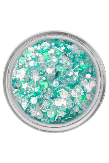 E-Carnavalskleding.nl PXP Pressed chunky glitter creme zeegroen kandij 10 ml