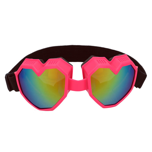 E-Carnavalskleding.nl Ski bril Festilove roze hartjes