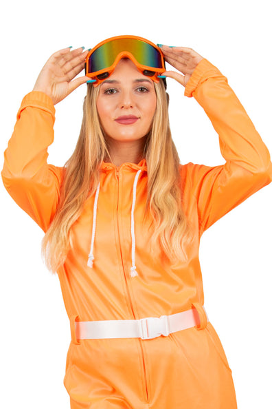 E-Carnavalskleding.nl Ski bril neon oranje