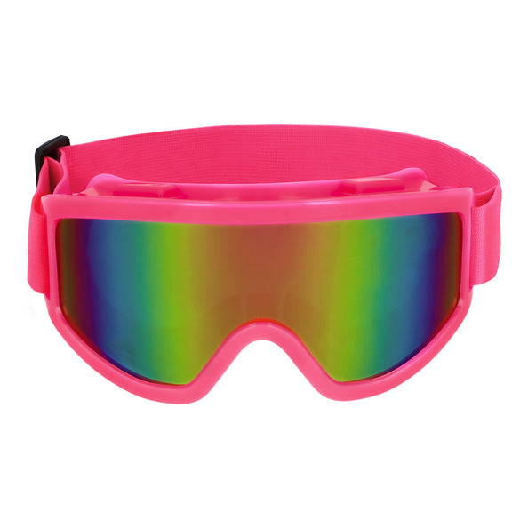 E-Carnavalskleding.nl Skibril neon roze unisex