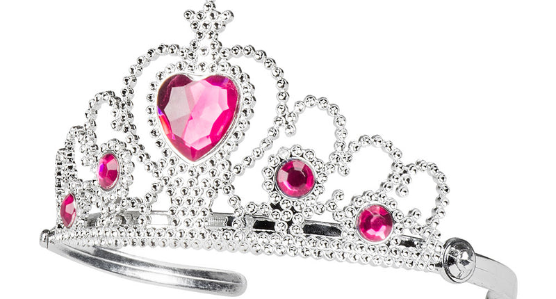 E-Carnavalskleding.nl Tiara Grace prinsessen kroon roze