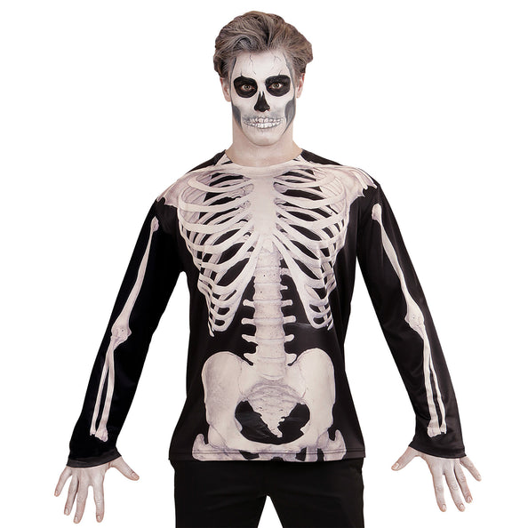 e-carnavalskleding-SYK 3D Skelet shirt man